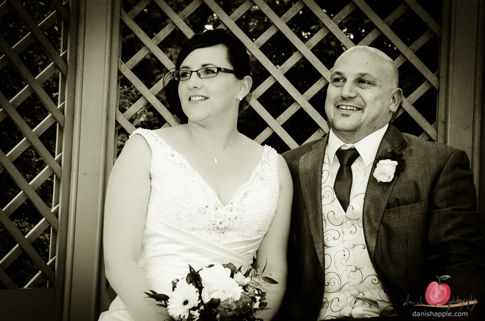 Wedding couple portrait at the Apollo Hotel in Basingstoke, Hampshire