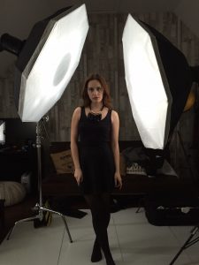 Image setup of Interfit S1 lights and softboxes